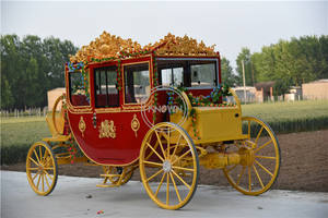 2025 électrique Royal Cendrillon mariage calèche transport spécial famille touristique tourisme caravane chariot - Product Image 3