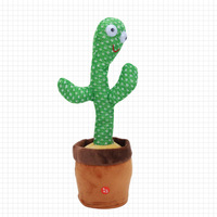 Jouets en peluche en Stock, jouets en peluche de danse électronique, secousse Cactus