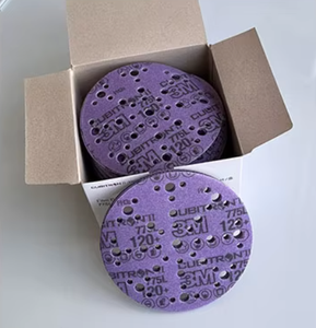 Papel de lija húmedo y seco resistente al agua de múltiples materiales OEM/ODM para herramientas abrasivas de disco de lijado automotriz de 150mm para almohadillas de pulido - Product Image 1