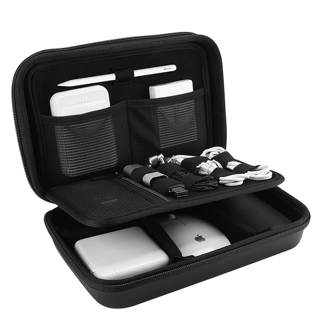 Portable Waterproof Shockproof Hard EVA Travel Electronic Accessories Tech Organizer Case