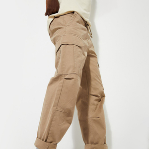 <b>Slim</b> Fit Lightweight High Waist Canvas Tactical Men Cargo Trousers for Modern Outdoor Fashion - Product Image 3