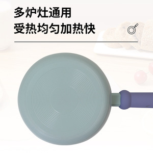 Blue Milk <b>Pot</b> 18cm Non-Stick With Lid For Stove Cooking <b>Soup</b> And Stock - Product Image 4
