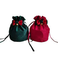 Sacs cadeaux de Noël en velours imprimé, design moderne, de luxe, pour les fêtes, réutilisables et écologiques, vente en gros