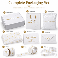 Boîte d'expédition en carton personnalisée avec logo en feuille d'or pour abonnement, emballage cadeau, vente en gros