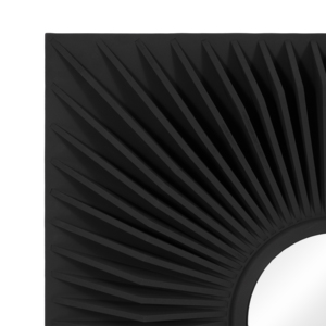 <b>Square</b> <b>Mirror</b> With Modern Textured Frame For Bedroom Bathroom Office Wall Accent Vanity For Dorm Hallway - Product Image 4