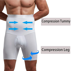 <span class=keywords><strong>Faja</strong></span> Moldeadora Reductora de Cintura Alta <span class=keywords><strong>para</strong></span> Hombre, Pantalones Cortos de Compresión, Ropa Interior Moldeadora de Piernas, Calzoncillos Reductores de Abdomen <span class=keywords><strong>para</strong></span> Hombre - Product Image 6