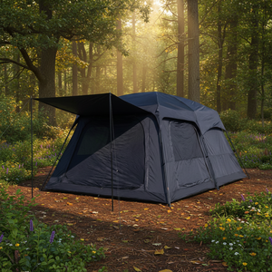 <span class=keywords><strong>Tente</strong></span> familiale imperméable en tissu Oxford pour 5, 8 ou 12 personnes, avec deux chambres et un séjour, pour le camping en plein air, quantité minimale de commande faible, personnalisable. - Product Image 5