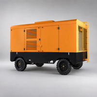 Compresseur d'air à vis portable à grande cylindrée à deux étages WT250-34/20, 34 m/min, 20 bar, diesel, 4 roues