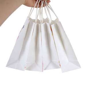KM China Manufacture Wholesale unicorn White Kraft Goodie Birthday Parties <b>Package</b> Paper Gift Tote <b>Bag</b> with Handle for Kids - Product Image 6