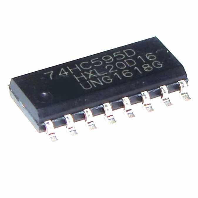 10 Ou 20 Pièces Circuit Intégré 74HC595D SOP-16 - Registre à Décalage 8 Bits, SMD