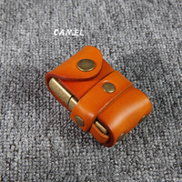 Haute qualité cuir de vachette peau de vache croix ceinture en cuir véritable briquet housse étui briquet