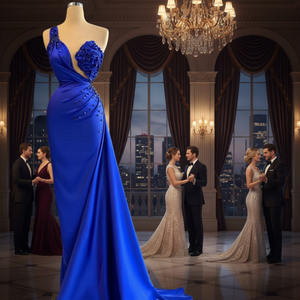 Women's Luxury Formal Wear Mermaid Floor-Length Wedding Dresses Built-in Bra Handmade Embroidery Bride Bridal Gowns Natural - Product Image 3