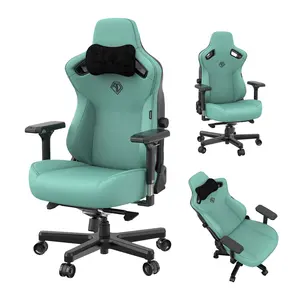 Robin cadeira de escritório, cadeira azul para jogos de luxo, estilo de corrida, computador, espuma de memória, travesseiro para jogos, oem