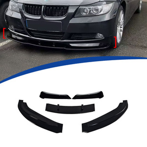 ลิ้นกันชนหน้าสำหรับ BMW E90 ปี 2005-2008 สีดำเงา 5 ชิ้น ลายคาร์บอน - Product Image 1