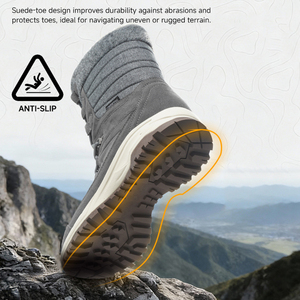 Zapatos de Invierno para Mujer, Impermeables, de Nubuck y Malla, Acolchados, para Clima Frío, Viajes, Senderismo en la Nieve, Venta al Por Mayor en China - Product Image 4