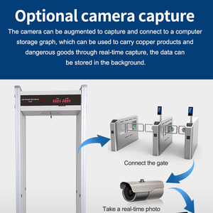 <span class=keywords><strong>Detector</strong></span> de Metais Tipo Portão de Segurança de Cobre Aberto com Verificação de Vídeo ZKT para Aeroportos Wtmd - Product Image 1