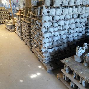 Ensemble de pots de plantes modernes, luxueux, écologiques, durables, légers, en terre cuite émaillée, sculptés à la main, personnalisables - Style américain 10L - Product Image 5