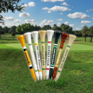 Tees de Golf de Bambú Personalizados de Fábrica Huacheng HC2184T con Logotipo de Madera, Tamaños 83/70/54mm, Duraderos, con Franjas de Colores - Product Image 5