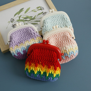 2025 móc bãi biển túi nhiều màu Tulip đồng xu Ví mỹ phẩm Túi hoa mẫu cô gái ly hợp túi quà tặng cho trẻ em - Product Image 2