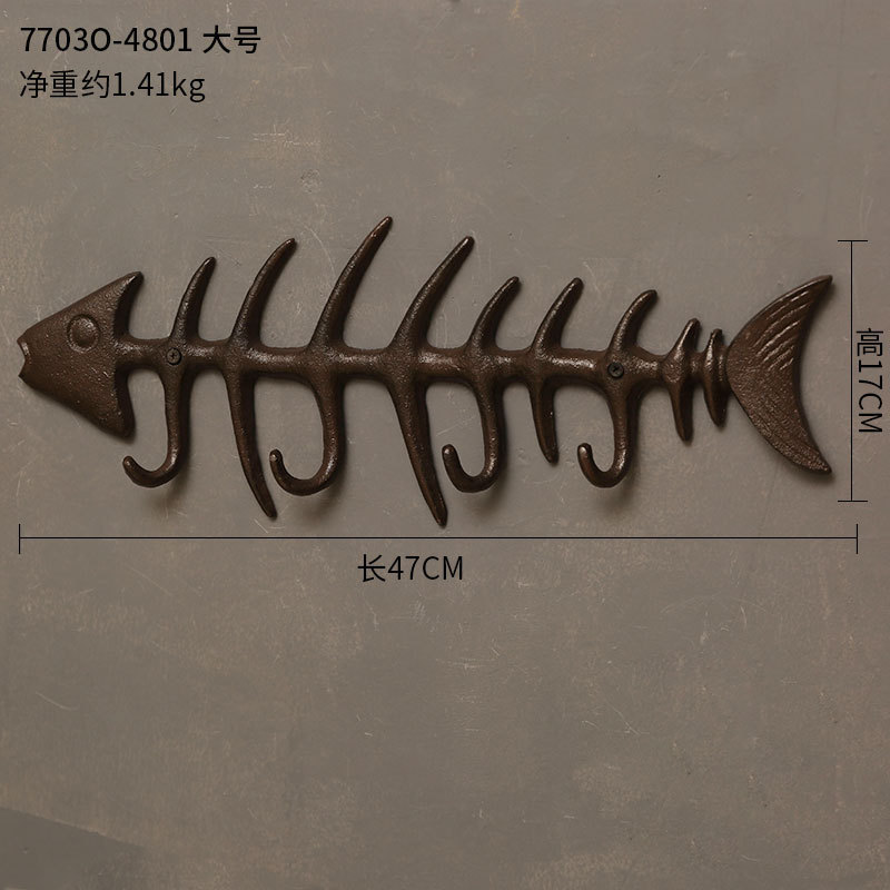 ตะขอเกี่ยวกระดูกปลาเหล็กหล่อ 7703O-4801 - ขนาดใหญ่