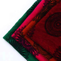 Tissu Velours Tissé Rouge Imprimé 100% Polyester pour Canapé, Idéal pour la Décoration Intérieure et l'Ameublement, Prix au Mètre, Dubaï 5000