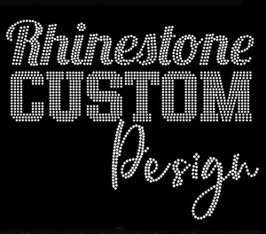 Custom Rhinestone Transfers no Minimum Sparkling Sales On Wholesale Custom rhinestone iron on transfers