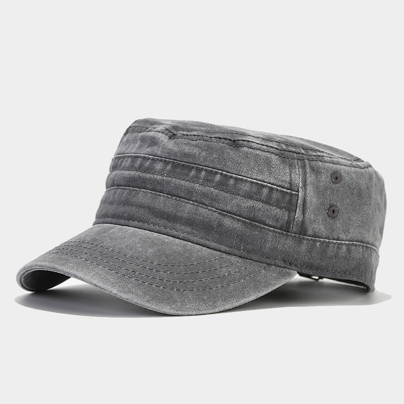 Men Women Ladies Short Brim Outdoor Solid Color Vintage  display picture 2
