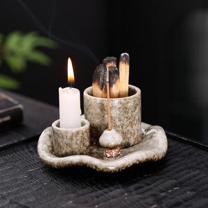 Quemador de Incienso de Cerámica 3 en 1, Venta Directa de Fábrica, para Salvia, Palo Santo, Varillas de Incienso, Té, Sándalo, Portavelas, Cuenco para Incienso - Product Image 4