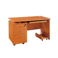 Bureau d'ordinateur en PVC, petit bureau d'étude, table de bureau avec coins arrondis pour la maison, l'école, la salle de sport, avec tiroirs