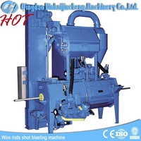 Machine de grenaillage pour fil métallique, machine de détartrage pour bobines d'acier, machine de sablage pour barres de fil