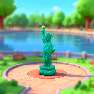 Statuette miniature <span class=keywords><strong>de</strong></span> la Liberté et <span class=keywords><strong>Coupe</strong></span> <span class=keywords><strong>du</strong></span> <span class=keywords><strong>Monde</strong></span>, ornements décoratifs, mini figurines en résine pour cadeau souvenir et décoration <span class=keywords><strong>de</strong></span> porte-clés - Product Image 4