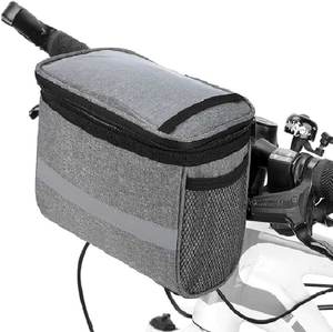 Bolsa de manillar de bicicleta de muestra gratis para accesorios de patinete eléctrico: Almacenamiento de transporte frontal impermeable universal para patinete - Product Image 6