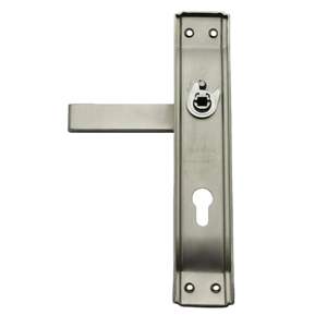 निकल-रंगीन अल + एफे डोर लॉक, अभिन्न कुंजी संचालित हैंडल टिकाऊ इनडोर उपयोग के साथ - Product Image 4