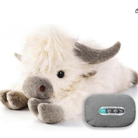 Peluche Vache des Highlands Chauffante en Gros, Animal en Peluche à Poils Longs, Jouet Vache Écossaise, Cadeau en Stock, OEM ODM