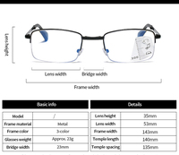 Lunettes de lecture progressives unisexes pliables, portables, de haute qualité, anti-lumière bleue, pour presbytes