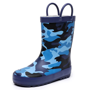 YL-25239 <span class=keywords><strong>Stivali</strong></span> da Pioggia per Bambini in Gomma Blu, Resistenti all'Acqua, Antiscivolo, Morbidi, per Uso Esterno, Vendita all'Ingrosso - Product Image 1