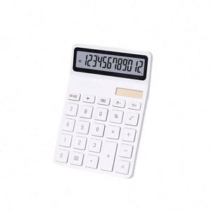 Calculadora Científica Digital Solar de Escritorio Personalizada para Negocios, de Plástico, Negra, Blanca y Verde, con Doble Fuente de Alimentación y Pantalla de 8/12 Dígitos - Product Image 1