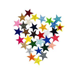 कस्टम डिय आयरन-ऑन पैच स्टिकर 3 डी कढ़ाई एज स्टार आकार ग्लिटर आकार ग्लेटर के लिए उपलब्ध सितारों के लिए - Product Image 2