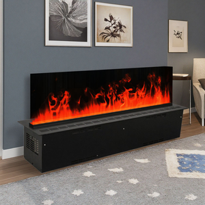 Chimenea <span class=keywords><strong>de</strong></span> <span class=keywords><strong>Bioetanol</strong></span> Empotrable <span class=keywords><strong>de</strong></span> 60 Pulgadas con Control Remoto y Calefacción, Acero Inoxidable <span class=keywords><strong>de</strong></span> 3mm, Moderna, para Uso en Interiores <span class=keywords><strong>de</strong></span> Apartamentos - Product Image 1