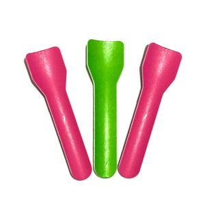 Cucharas de Papel Desechables para Helado, Mini Cucharas de Papel Desechables para Helado de Colores - Product Image 2