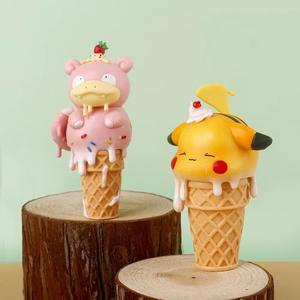 Statues de figurines de manga, <span class=keywords><strong>poke</strong></span> psyduck, gengar, crème glacée, dessin animé à collectionner en PVC, 8 pièces par lot - Product Image 6