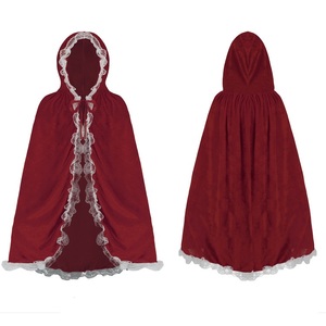 Nouvelle cape de Cendrillon, cape à capuche avec bordure en dentelle pour <span class=keywords><strong>spectacle</strong></span> de Noël et cosplay - Product Image 2