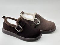 Bottes de neige pour femmes en daim respirant à bout ouvert, mi-mollet, imprimées, avec doublure en microfibre et semelle extérieure en PU