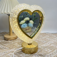 Cadre photo LED en forme de cœur en plastique transparent avec éclairage intégré, fait main, DIY, écologique, étanche