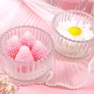 Nouvelle conception, vente en gros, bougie parfumée artisanale en forme de rose personnalisée avec fleur - Product Image 5