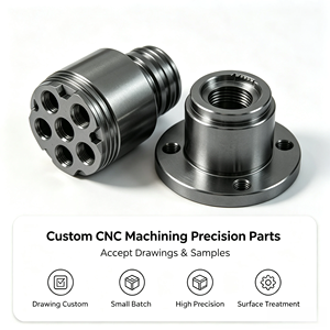 Connecteurs de manchons filetés industriels CNC 5 axes en acier inoxydable, laiton et cuivre, haute précision, pour le contrôle des fluides - Product Image 1