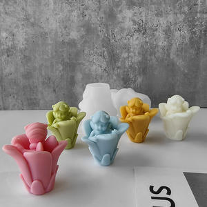 Bougie ange bébé moule en silicone aromathérapie bricolage savon fait main compagnon cadeau grinder - Product Image 4