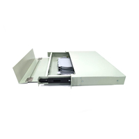 Boîtier de terminaison ODF à plaque perforée 1U 19 pouces 12, 24, 48 ports pour distribution en rack et montage sur cadre, OEM