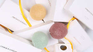 Bán buôn tự nhiên <span class=keywords><strong>Konjac</strong></span> miếng bọt biển mặt sạch Rửa miếng bọt biển cho người phụ nữ mặt chăm sóc da - Product Image 3