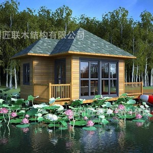 บ้านไม้ลอฟท์ทรงสามเหลี่ยม หลังคาเหล็กสี กระจกนิรภัย ติดตั้งง่าย สไตล์เรียบง่ายแบบชนบท - Product Image 4